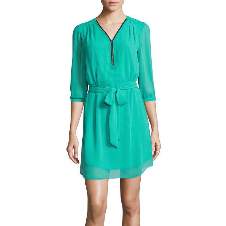By & By 3/4-sleeve Shirt Dress