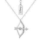 Enchanted Disney Fine Jewelry Womens 1/10 Ct. T.w. Genuine White Diamond Brave Pendant Necklace
