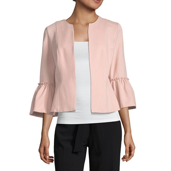 Worthington Ruffle Sleeve Jacket - Tall