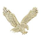 Mens 14k Yellow Gold Large Eagle Pendant
