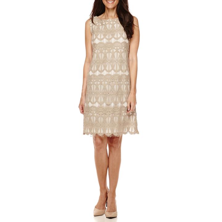 Rn Studio By Ronni Nicole Sleeveless Lace Shift Dress - Petite