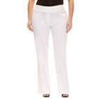 Lark Lane Must Haves Woven Pull-on Pants-plus