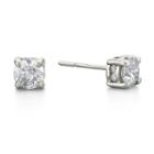 1 Ct. T.w. Diamond Swirl Studs 14k White Gold