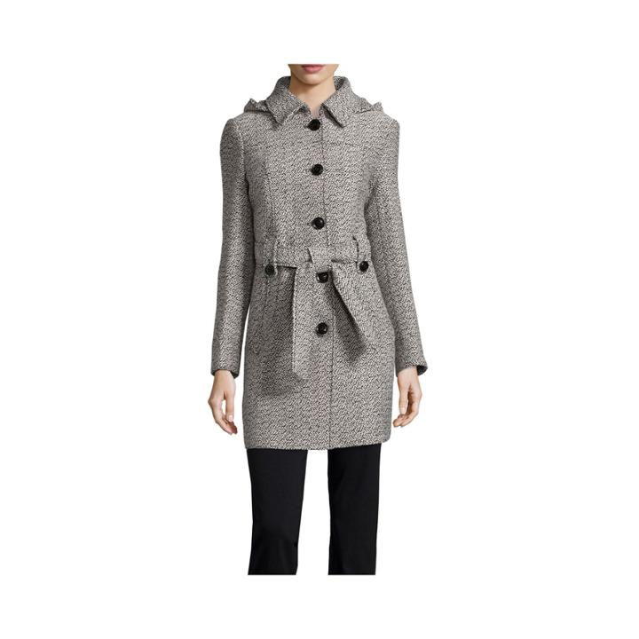 Liz Claiborne Belted Pea Coat - Tall