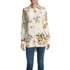 I Jeans By Buffalo Floral Long Sleeve Tunic Blouse