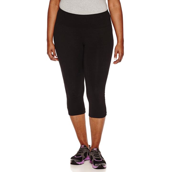 Spalding Cotton Blend Workout Capris Plus