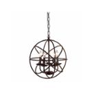 Warehouse Of Tiffany Theo 5-light Rust 17-inch Chandelier