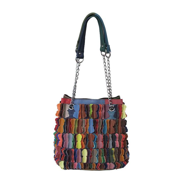 Amerileather Papiillon Leather Shoulder Bag