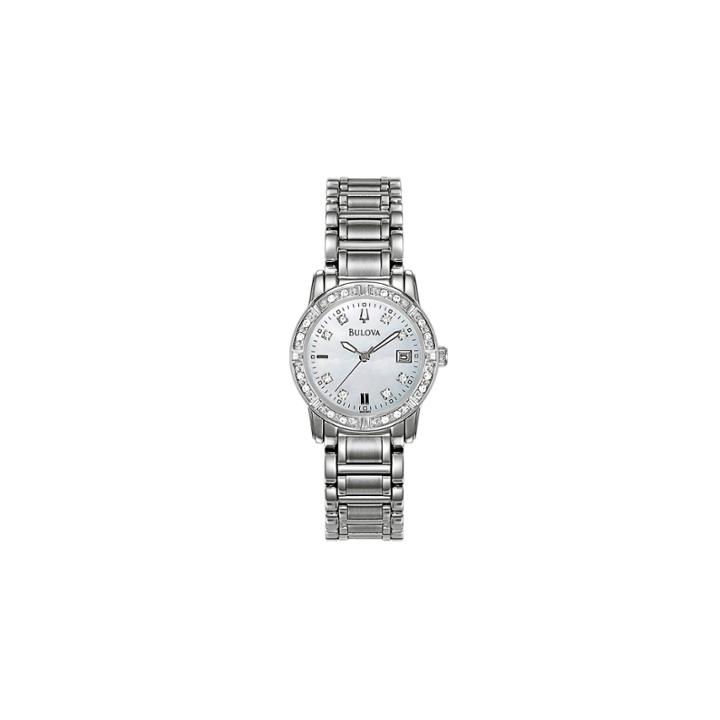 Bulova Womens 1/8 Ct. T.w. Diamond Watch 96r105