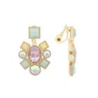 Monet Jewelry Multi Color Clip On Earrings