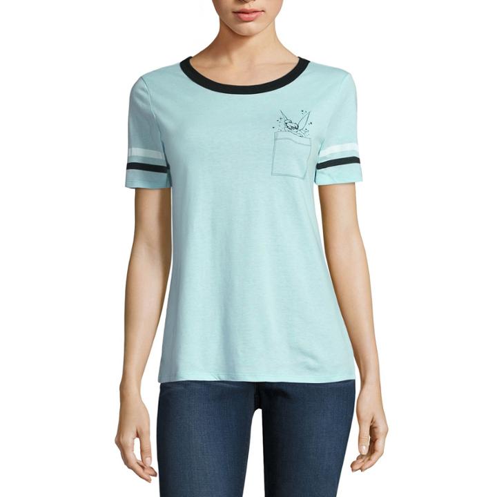 Tinker Bell Pocket Graphic T-shirt- Juniors