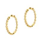 Cz By Kenneth Jay Lane Gold-tone Inside-out Hoop Earrings