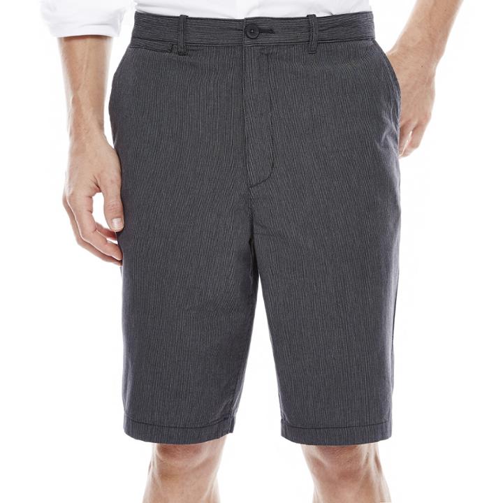 Claiborne Flat-front Cotton Shorts