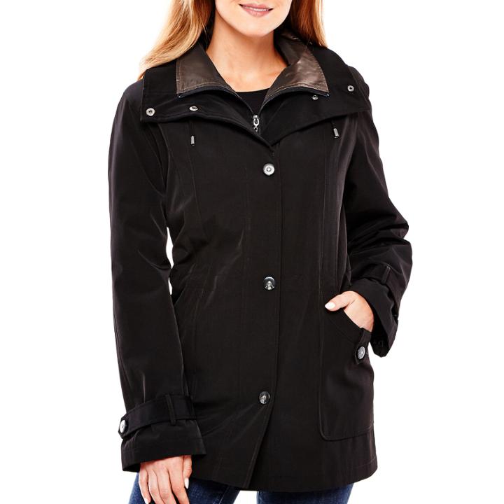 Miss Gallery Hooded Stadium Jacket - Tall