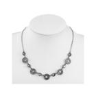 Liz Claiborne Womens Gray Collar Necklace
