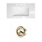 36.75-in. W 3h8-in. Ceramic Top Set In White Color
