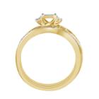 Womens 1/3 Ct. T.w. White Diamond 10k Gold Bridal Ring