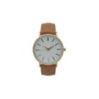 Olivia Pratt Womens Brown Strap Watch-16674lightbrown
