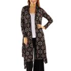 24/7 Comfort Apparel Sexy Sizzle Patterned Cardigan Shrug