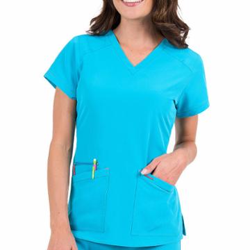 Med Couture Air Sky High V-neck Scrub Top - Plus