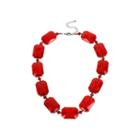 Mixit&trade; Red Chunky Bead Collar Necklace