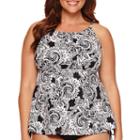 Jamaica Bay Tidal Swirl Adjustable Tankini Swim Top