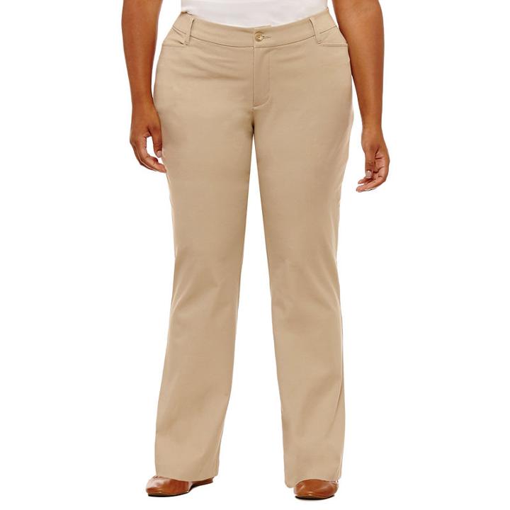 St. John's Bay Bi-stretch Pants-plus/short & Long