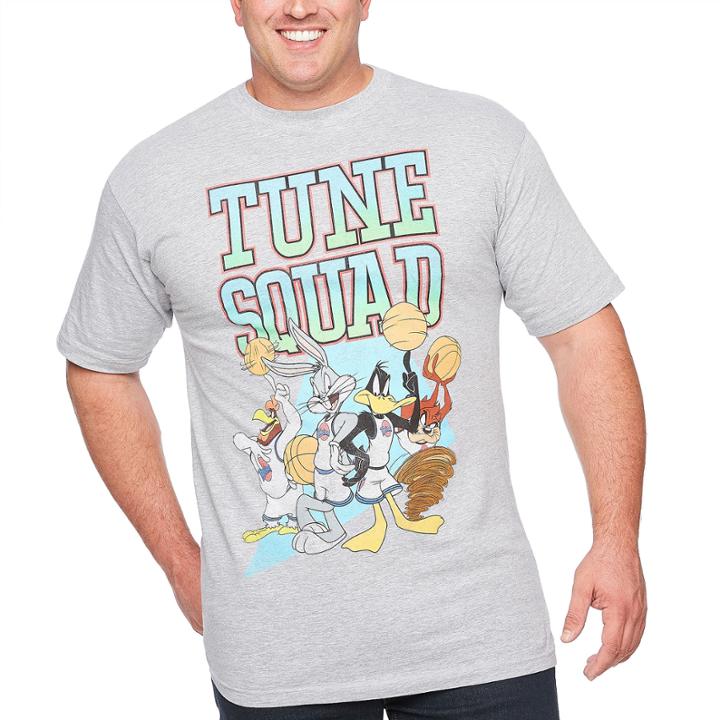 Space Jam Short Sleeve Graphic T-shirt-big And Tall