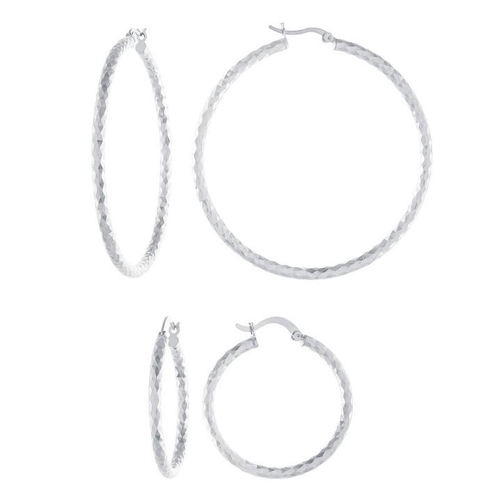 2 Pair Sterling Silver Earring Sets