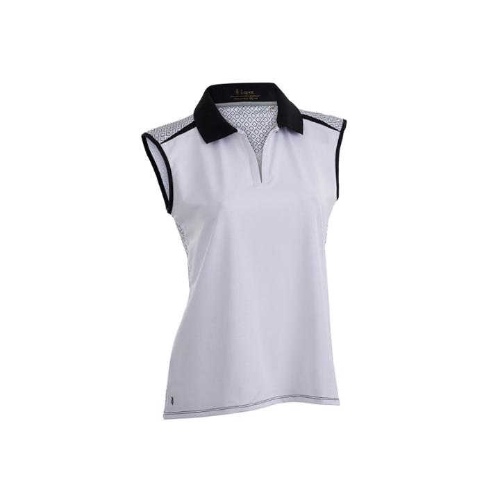 Nancy Lopez Golf Favor Plus Sleeveless Polo