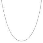 14k White Gold Solid Wheat 16 Inch Chain Necklace