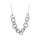 Stainless Steel Diamond-cut Link Chain Necklace