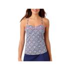 Liz Claiborne Medallion Tankini Swimsuit Top