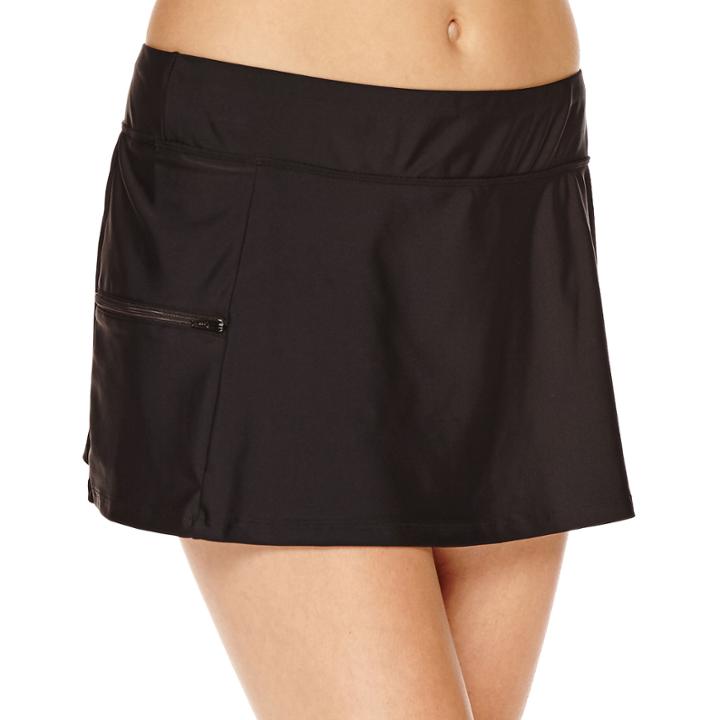 Aqua Couture Solid Swim Skirt