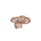 Limited Quantities! Womens Pink 14k Gold Bypass Ring