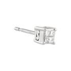 10k White Gold Diamond-accent Half Stud Earring