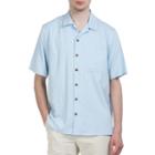 Sandals Cay Men's Small Checkered Pattern Silk Camp Shirt