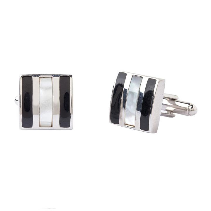 Collection By Michael Strahan Enamel And Mother-of-pearl Cuff Links