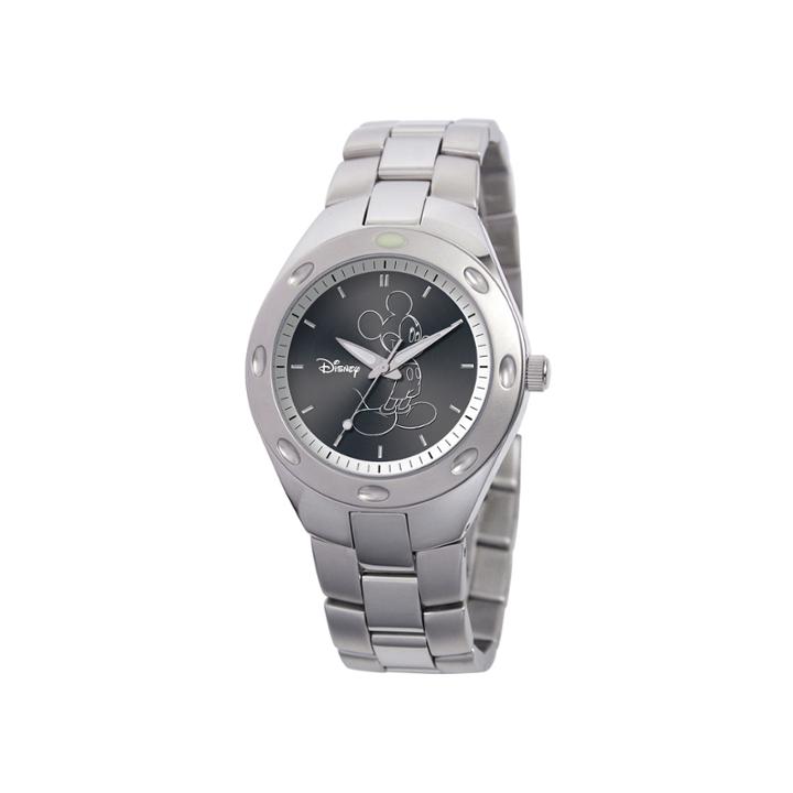 Disney Fortaleza Mickey Mouse Mens Silver-tone Watch
