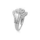 Diamond Blossom Womens 1 Ct. T.w. White Diamond 10k Gold Cluster Ring