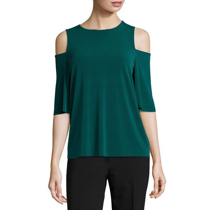 Worthington Elbow Sleeve Blouse-talls