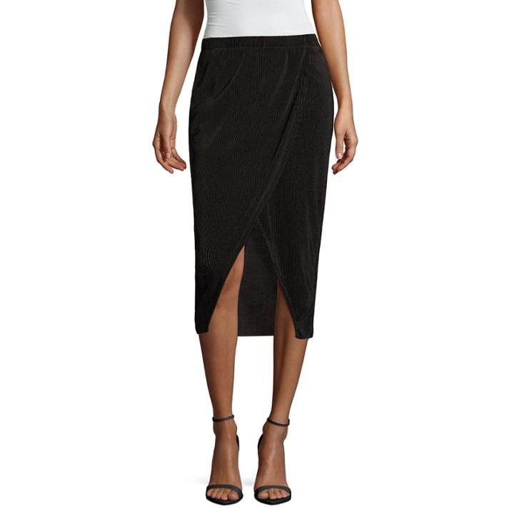 Belle + Sky Woven Wrap Skirt Petites