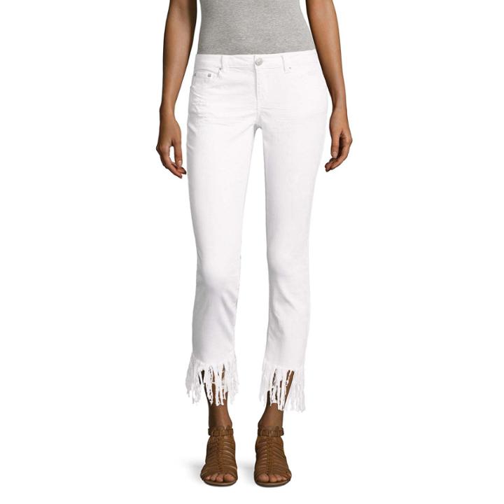 Almost Famous Shaggy Fray Hem Crops-juniors