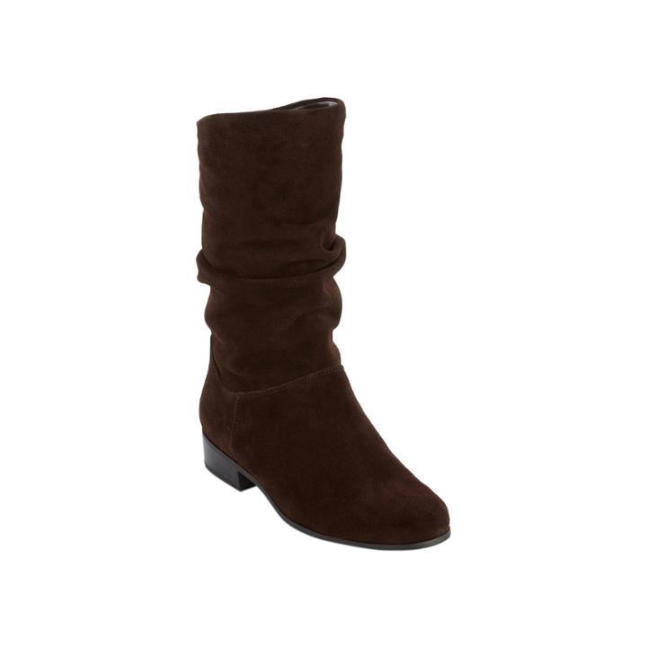 St. Johns Bay Jamie Womens Suede Slouch Boots In Wide Width
