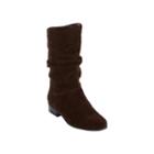 St. Johns Bay Jamie Womens Suede Slouch Boots In Wide Width