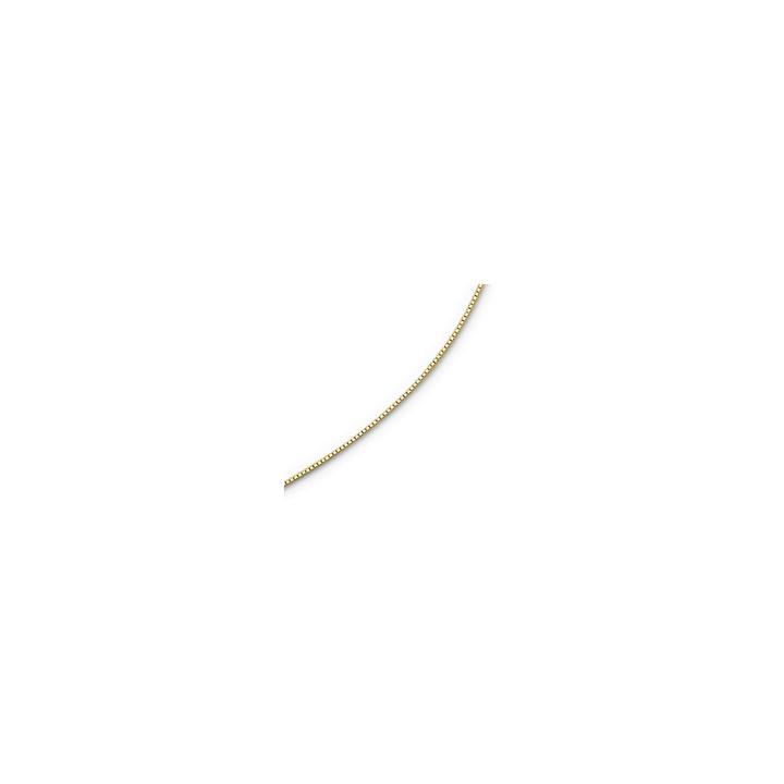 14k Yellow Gold 22 Adjustable Box Chain