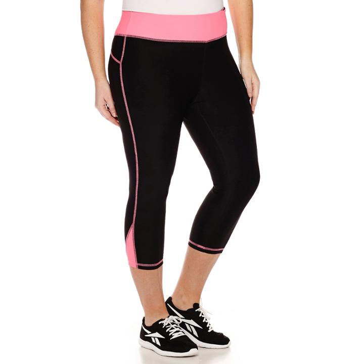Xersion&trade; Mesh Capri Leggings - Plus