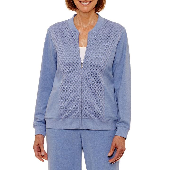 Alfred Dunner Long Weekend Lightweight Softshell Jacket-petite