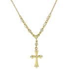 Symbols Of Faith Religious Jewelry Womens Clear Crystal Y Necklace
