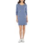 Ronni Nicole Athliesure 2 - 2 Long Sleeve Applique Shift Dress
